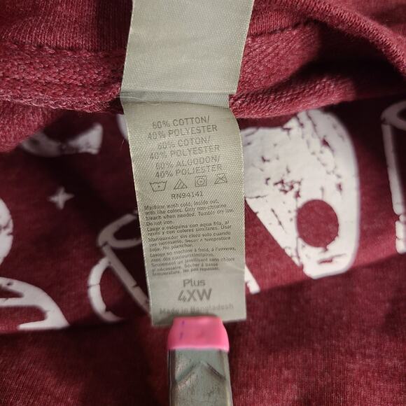 Instant Message Even Witches Need Coffee Long Sleeve Sweatshirt 4X Plus Size - Picture 7 of 10